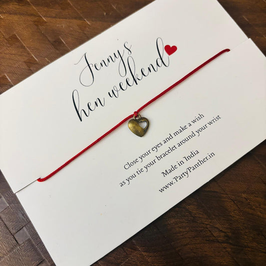 Bachelorette Wish Bracelets β Personalized Party Favors π