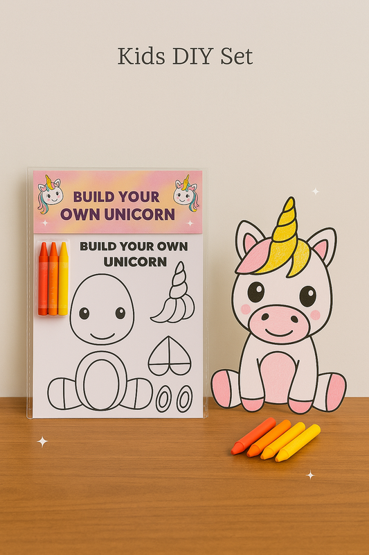 Make your own Unicorn - Colour, Cut & Glue