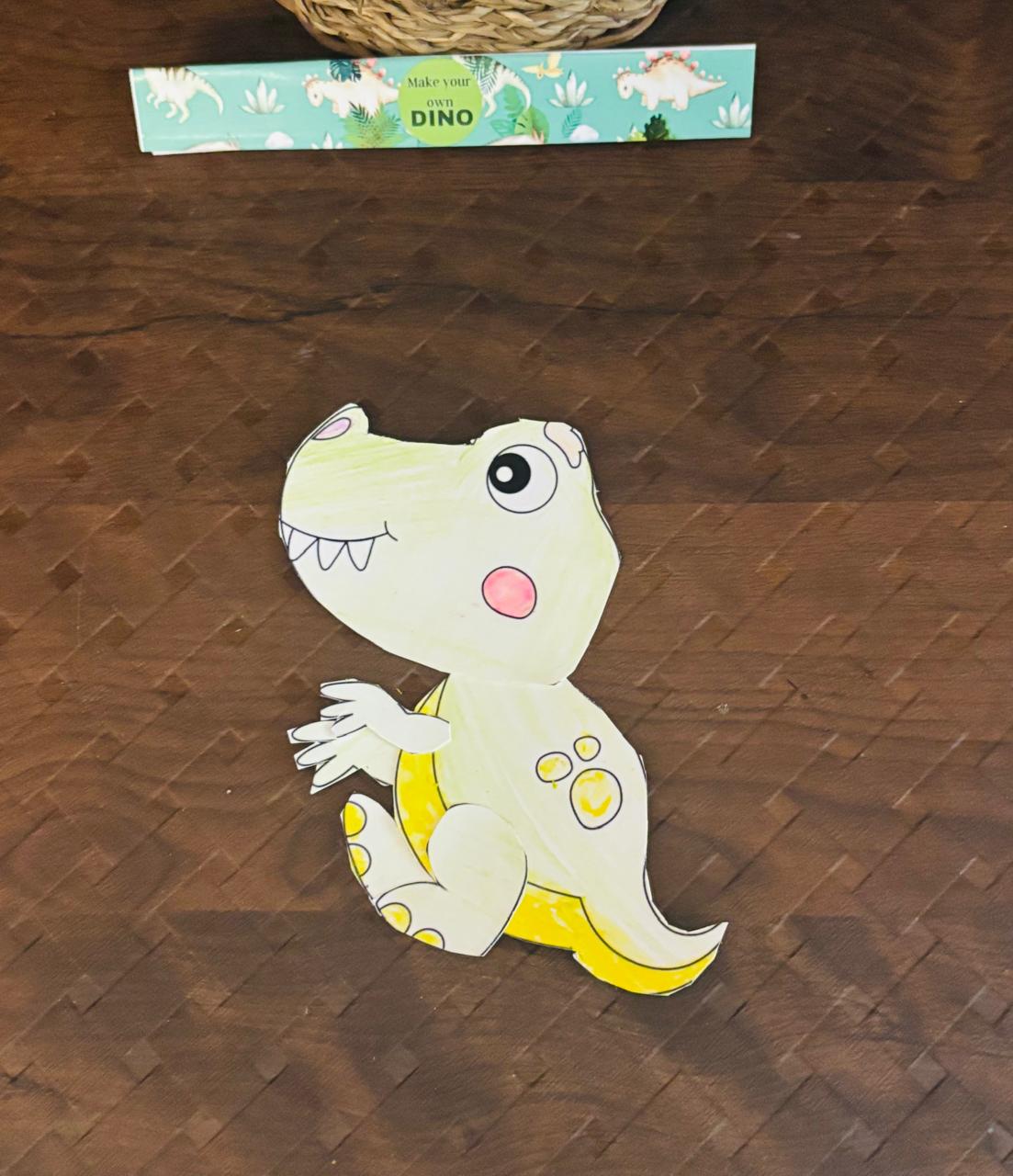 Build Your Dino – Kids DIY Craft Kit - Colour, Cut & Glue