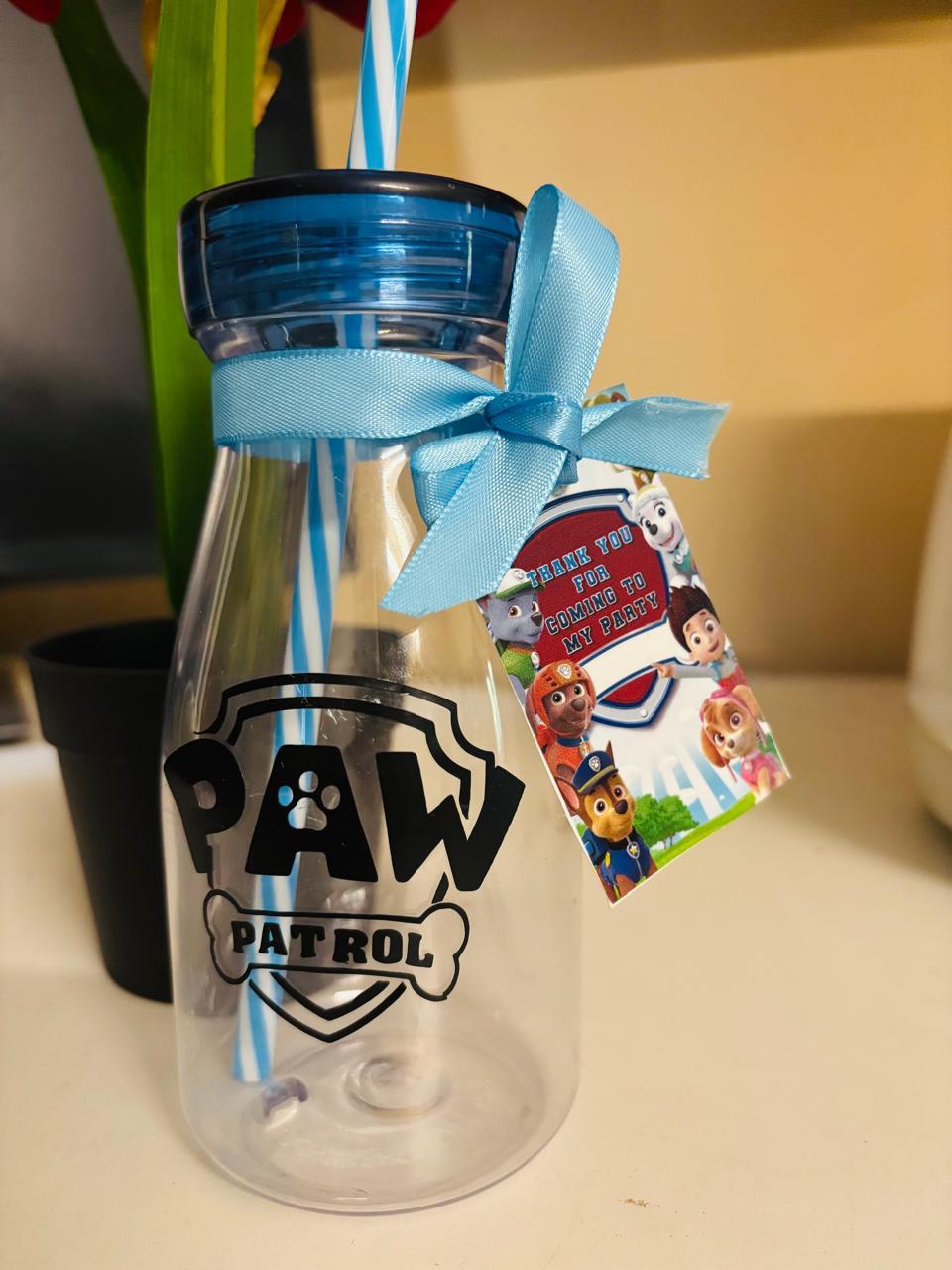 Personalized Paw patrol Milk shake Bottles