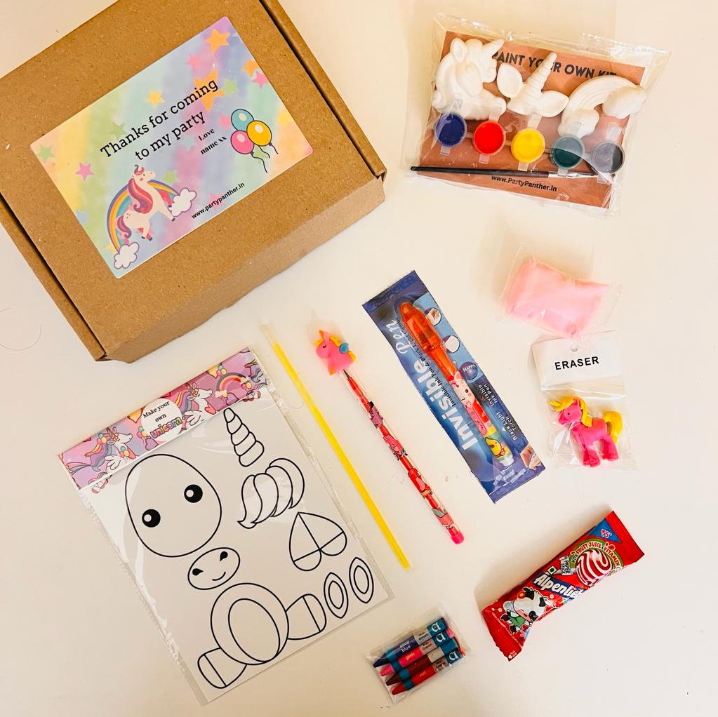 Personalised unicorn activity set - return gifts for kids
