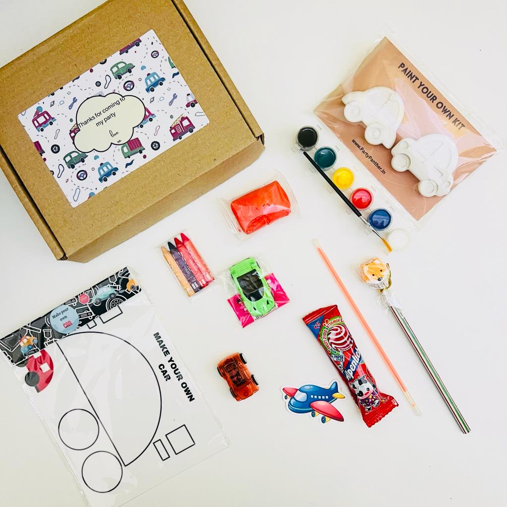 Personalised Car activity set - return gifts for kids