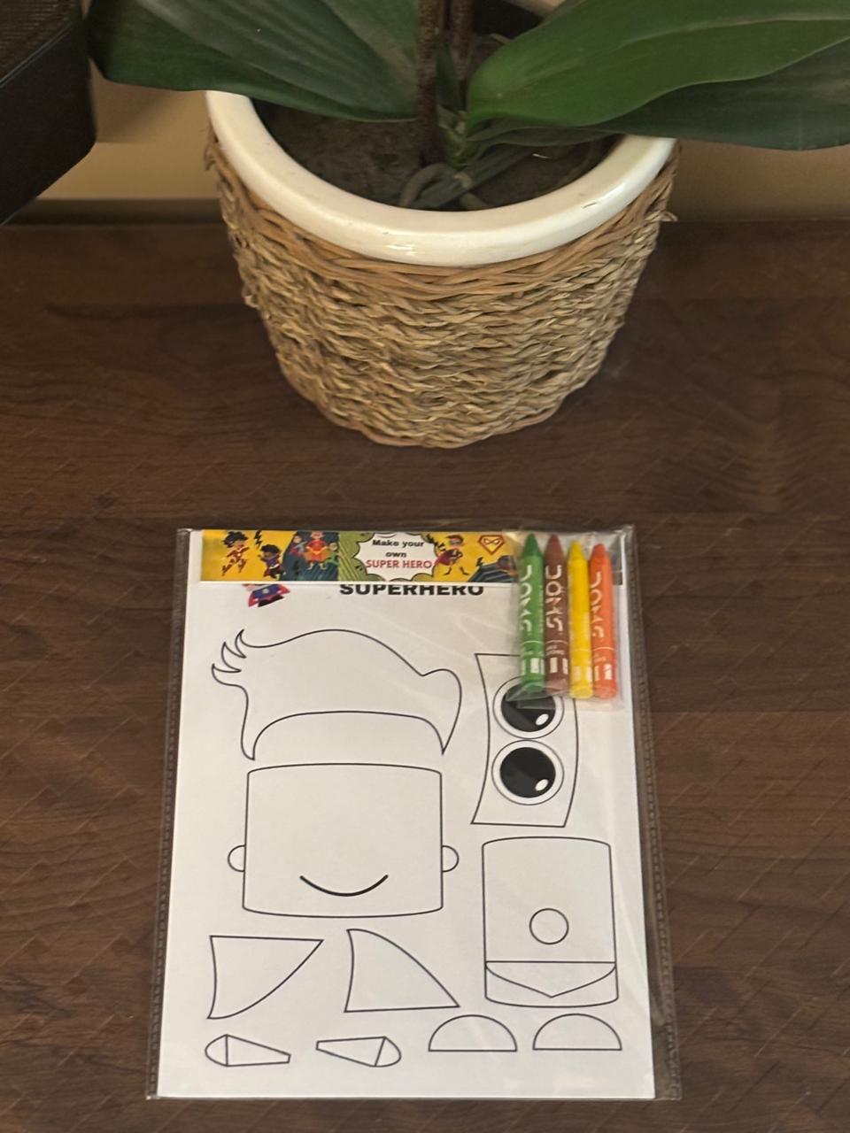 Make Your Own Superhero Craft Kit - Colour, Cut & Glue