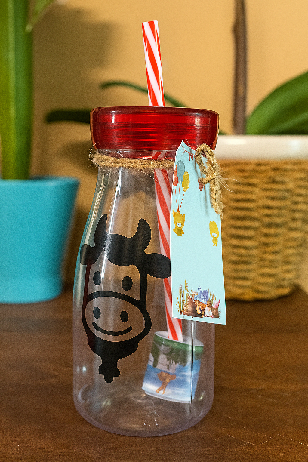 Personalised Milkshake Bottles COMBO with SLAP BAND as a party favor - Animal - Wild one - Jungle -Safari