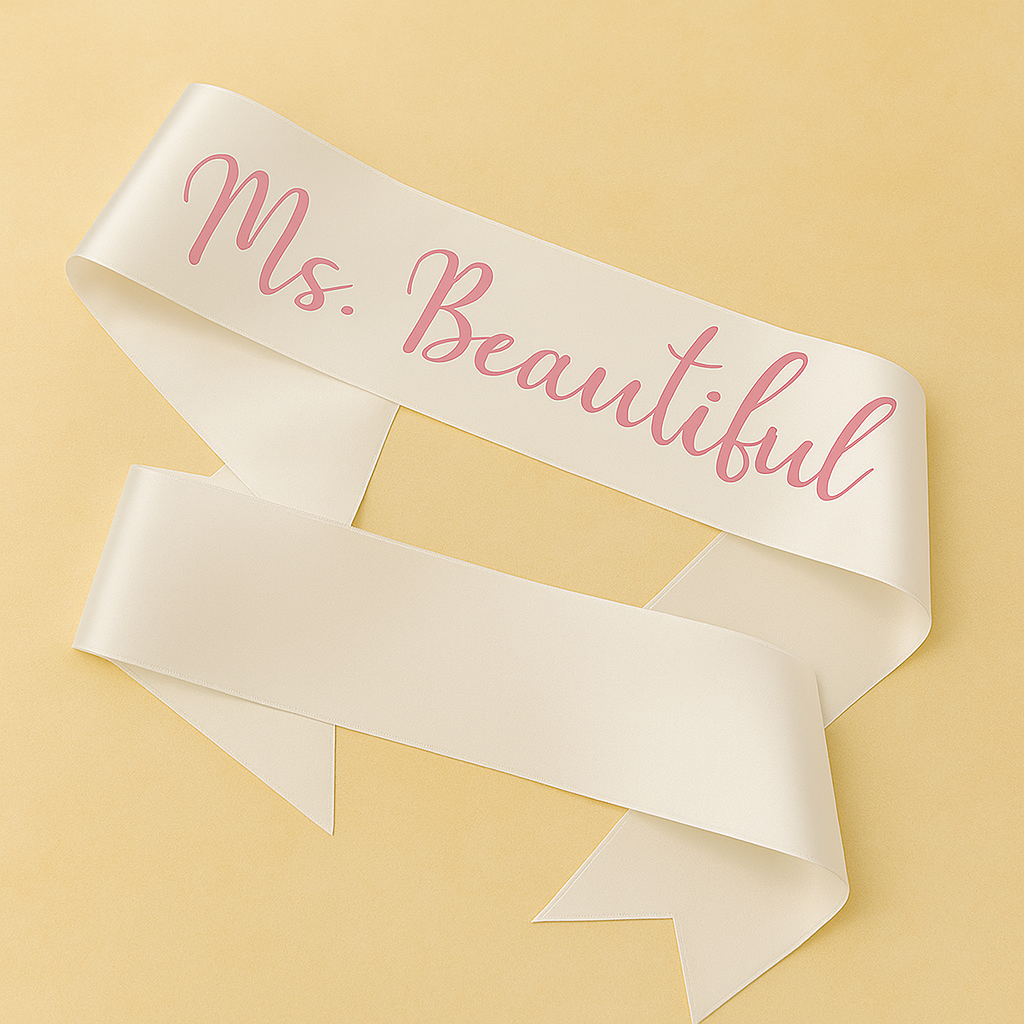 Personalised Sash for Birthday Sash, Bachelorette, Baby shower Sashes -Customise with any text