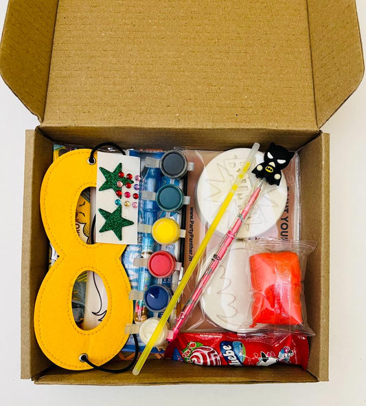 Personalised combo return gifts for kids - Super Hero activity set