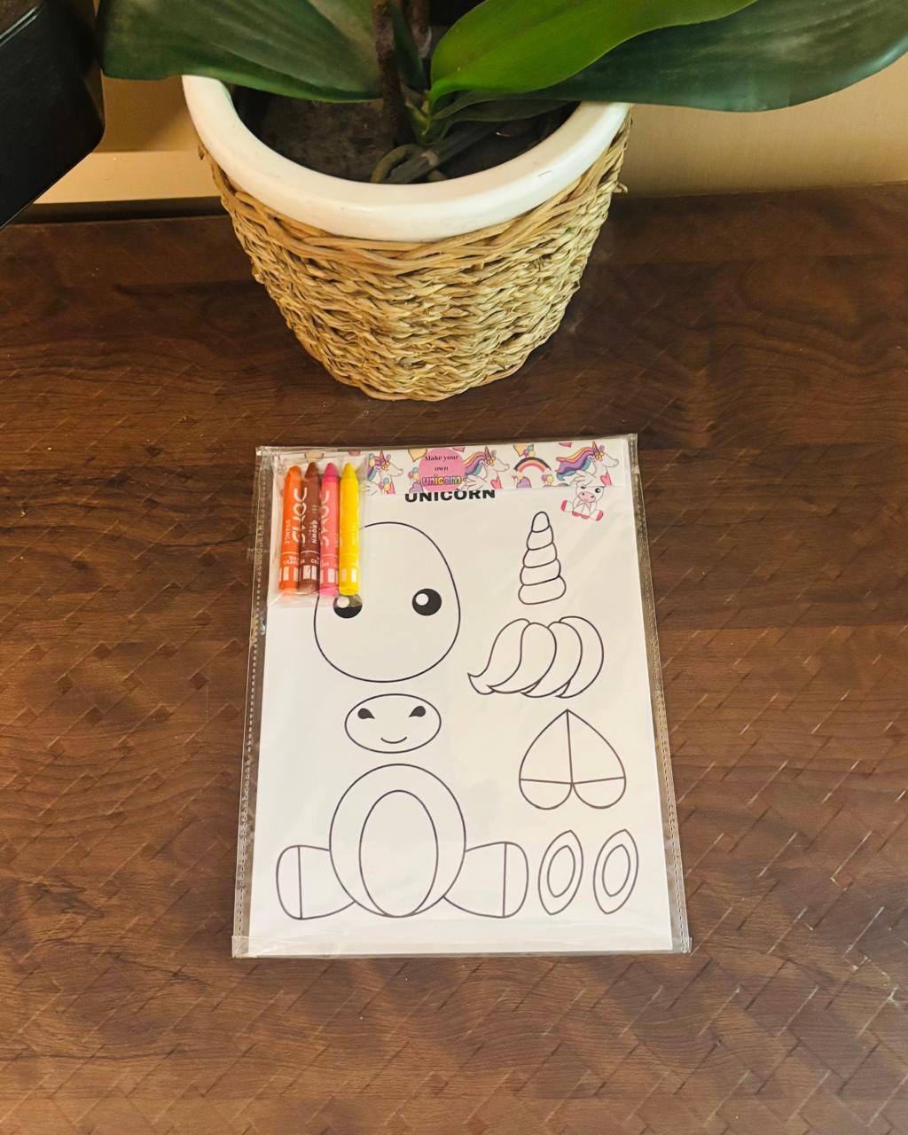Make your own Unicorn - Colour, Cut & Glue