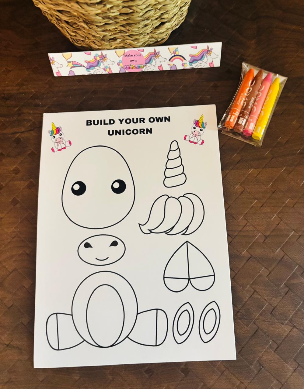 Make your own Unicorn - Colour, Cut & Glue