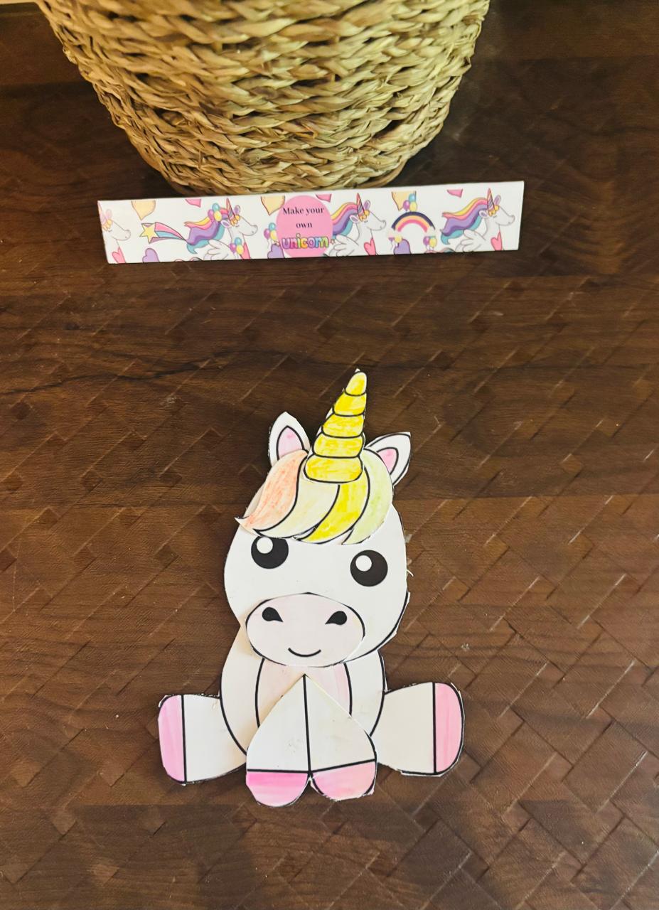 Make your own Unicorn - Colour, Cut & Glue