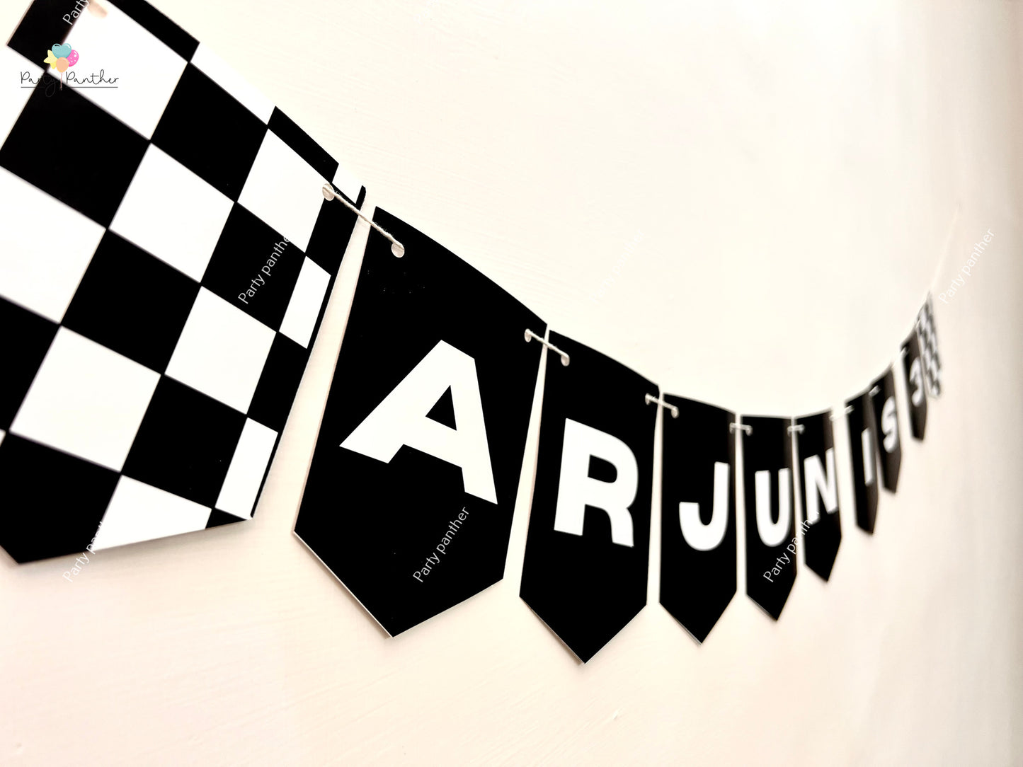 Personalised Car Birthday Theme, Two Fast, Racing / Vroom Theme Banner - Personalised with any text or Number Custom Banner
