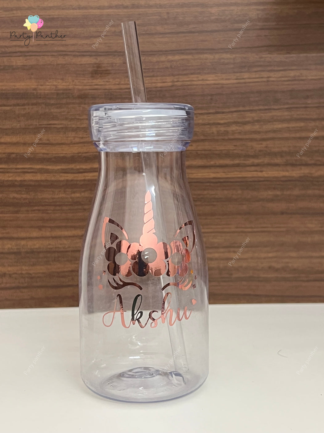 Personalised Milkshake Bottles as a party favor for unique return gifts