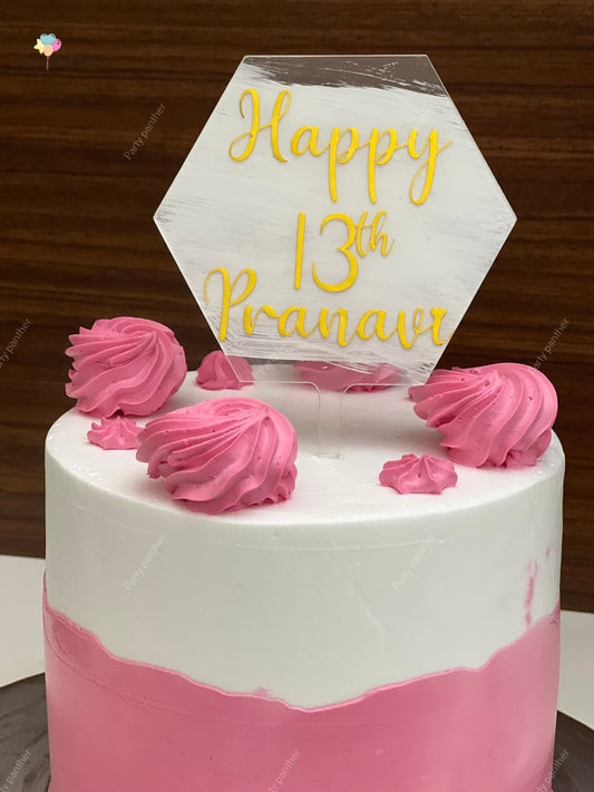 Personalised Acrylic cake topper for wedding,Engagement, baby shower and Birthday parties