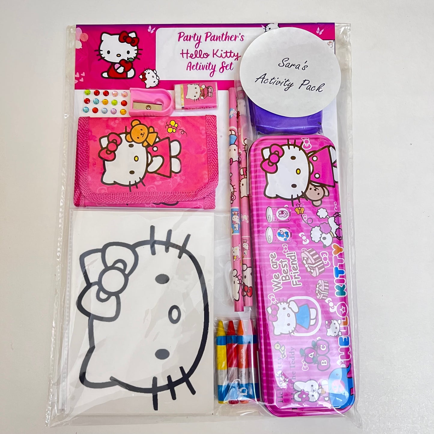Hello Kitty Activity pack Personalised - Children's Activity Pack Pre-Filled Party Bag