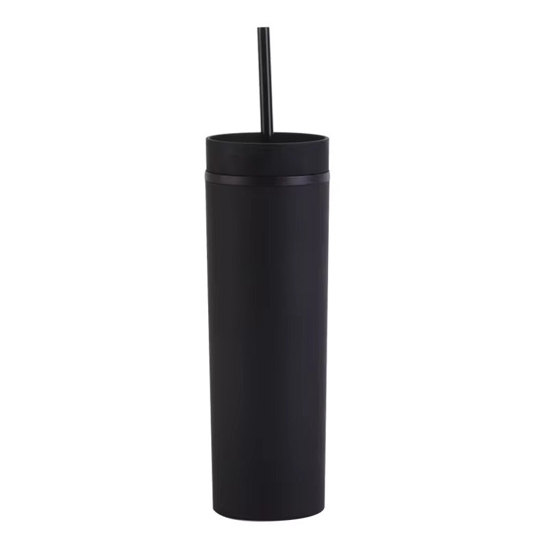 Pack of 2 Long Tumbler with Same Lid and Straw,500ml - Pastel Skinny Tumblers, Unique return  gift