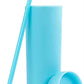 Pack of 2 Long Tumbler with Same Lid and Straw,500ml - Pastel Skinny Tumblers, Unique return  gift