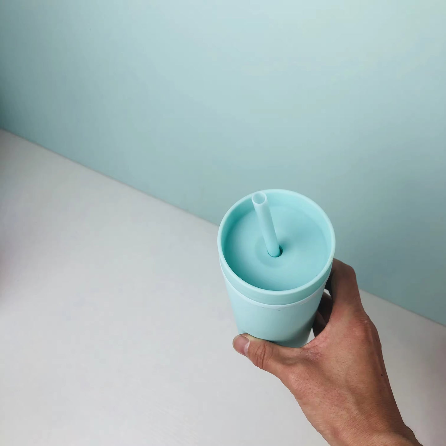 Pack of 2 Long Tumbler with Same Lid and Straw,500ml - Pastel Skinny Tumblers, Unique return  gift
