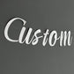 Customised Cursive Glitter Silver Banner - Personalized Handmade party decorations for all occasions