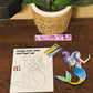 Design Your Own Mermaid Tail - Kids DIY Craft Kit - Colour, Cut & Glue