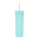 Pack of 2 Long Tumbler with Same Lid and Straw,500ml - Pastel Skinny Tumblers, Unique return  gift