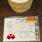 Make Your Own Car Craft Kit - Kids DIY Craft Kit - Colour, Cut & Glue