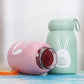 Pack of 2 - 320ml Cute Bunny Kids Water Bottle – Glass Insulated Leakproof Bottle