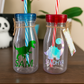 Personalized Dinosaur Water Bottles COMBO with ERASER 🦖✨