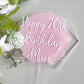 Personalised Acrylic cake topper for wedding,Engagement, baby shower and Birthday parties