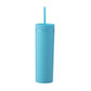 Pack of 2 Long Tumbler with Same Lid and Straw,500ml - Pastel Skinny Tumblers, Unique return  gift