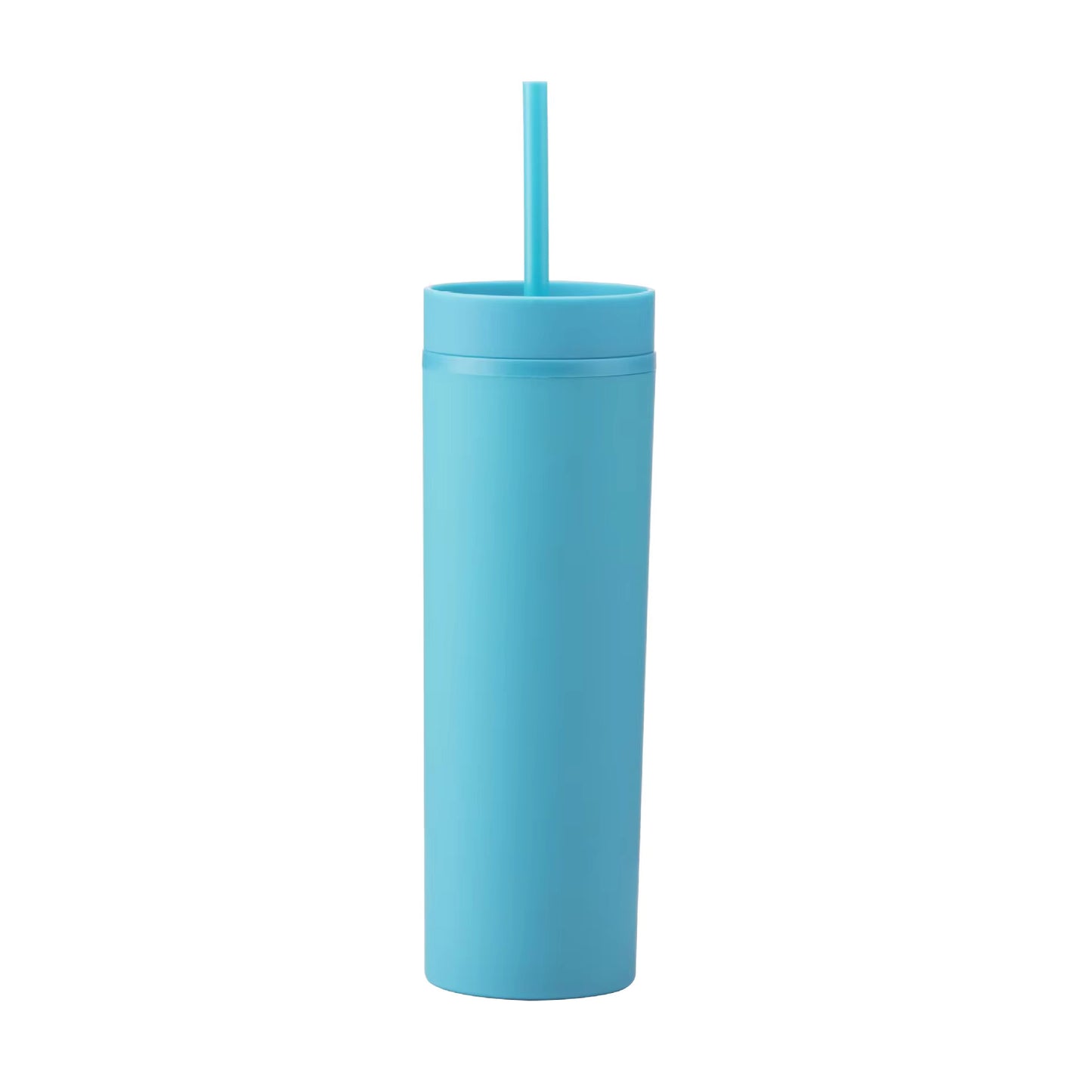 Pack of 2 Long Tumbler with Same Lid and Straw,500ml - Pastel Skinny Tumblers, Unique return  gift