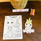 Make your own Unicorn - Colour, Cut & Glue