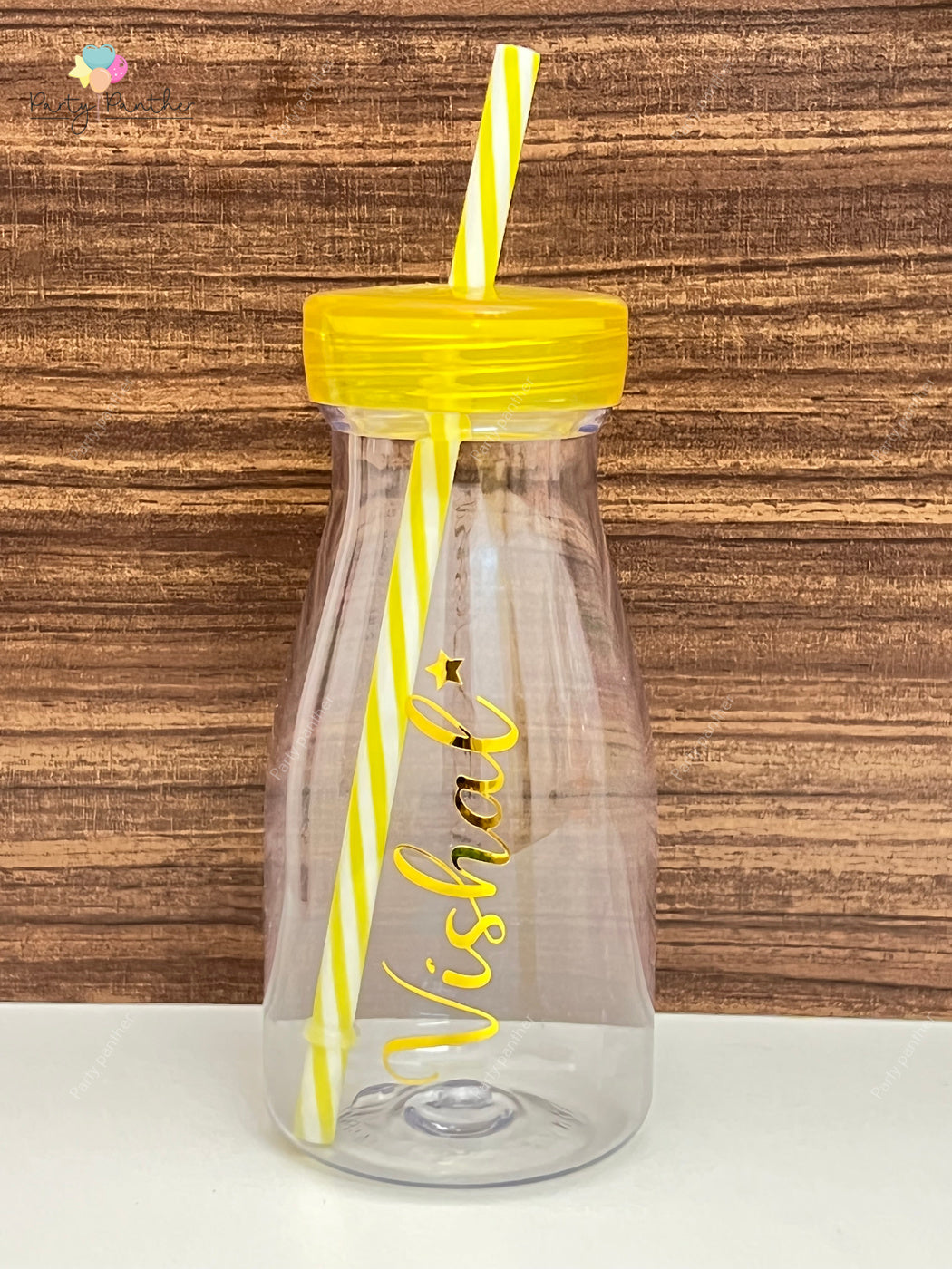 Personalised Milkshake Bottles as a party favor for unique return gifts