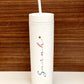 Personalized Double Wall Tumbler White,500ml - Unique gift