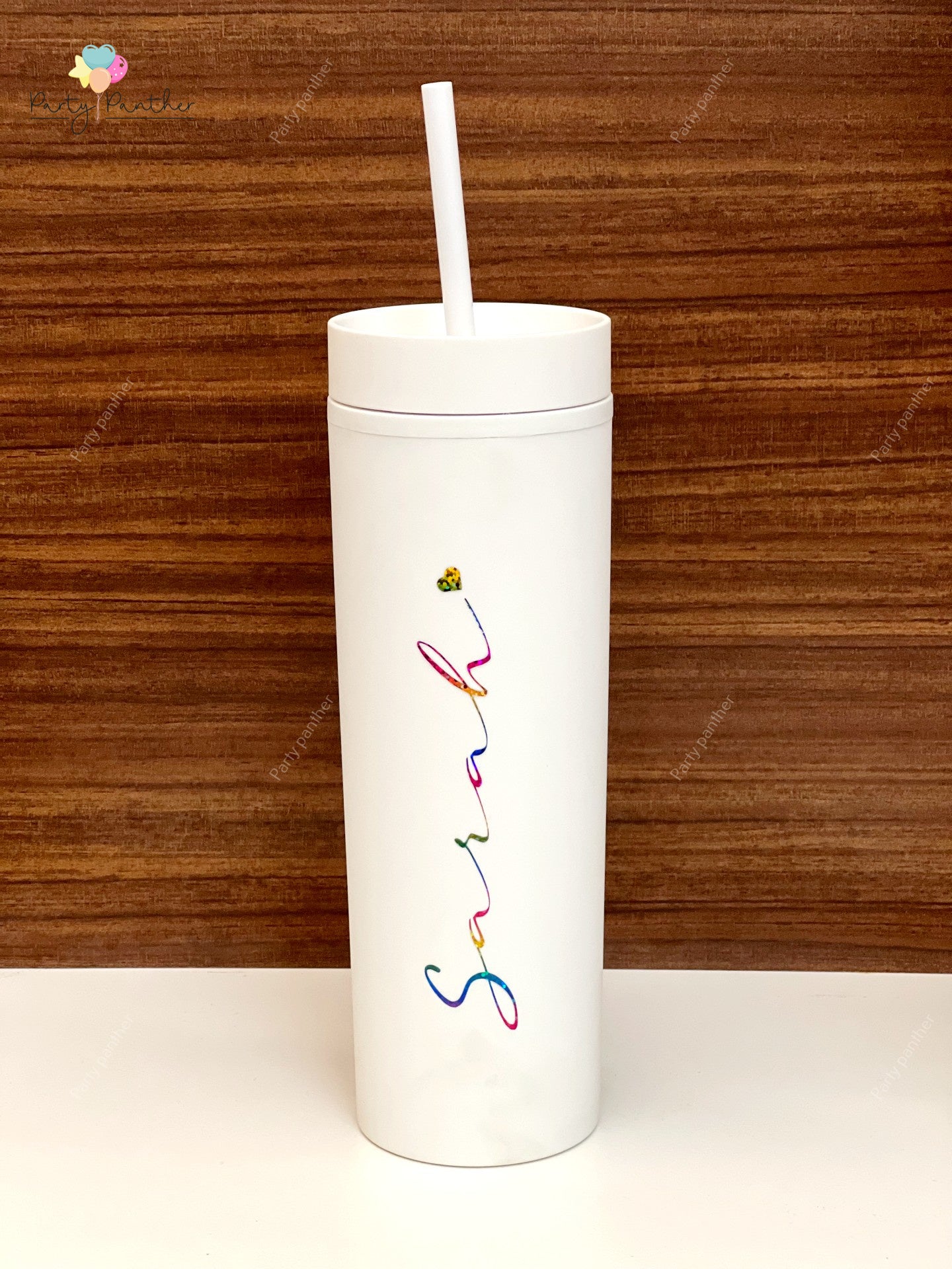 Personalized Double Wall Tumbler White,500ml - Unique gift