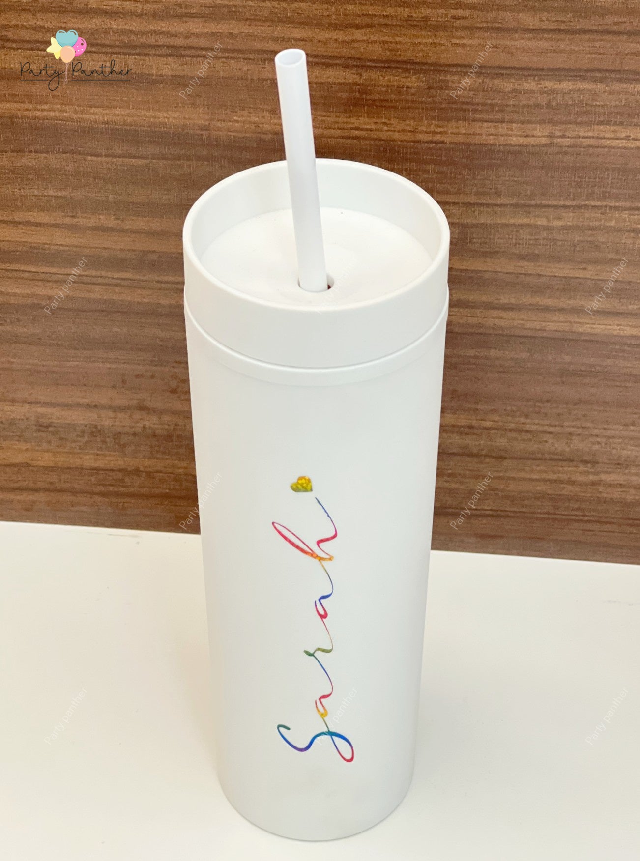 Personalized Double Wall Tumbler White,500ml - Unique gift