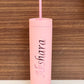 Personalized Double Wall Tumbler Pink,500ml - Unique gift