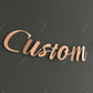 Customised Cursive Glitter Rose Gold Banner - Personalized Handmade party decorations for all occasions