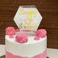 Personalised Acrylic cake topper for wedding,Engagement, baby shower and Birthday parties