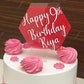Personalised Acrylic cake topper for wedding,Engagement, baby shower and Birthday parties