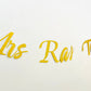 Customised Cursive Gold Glitter Banner - Personalized Handmade party decorations for all occasions