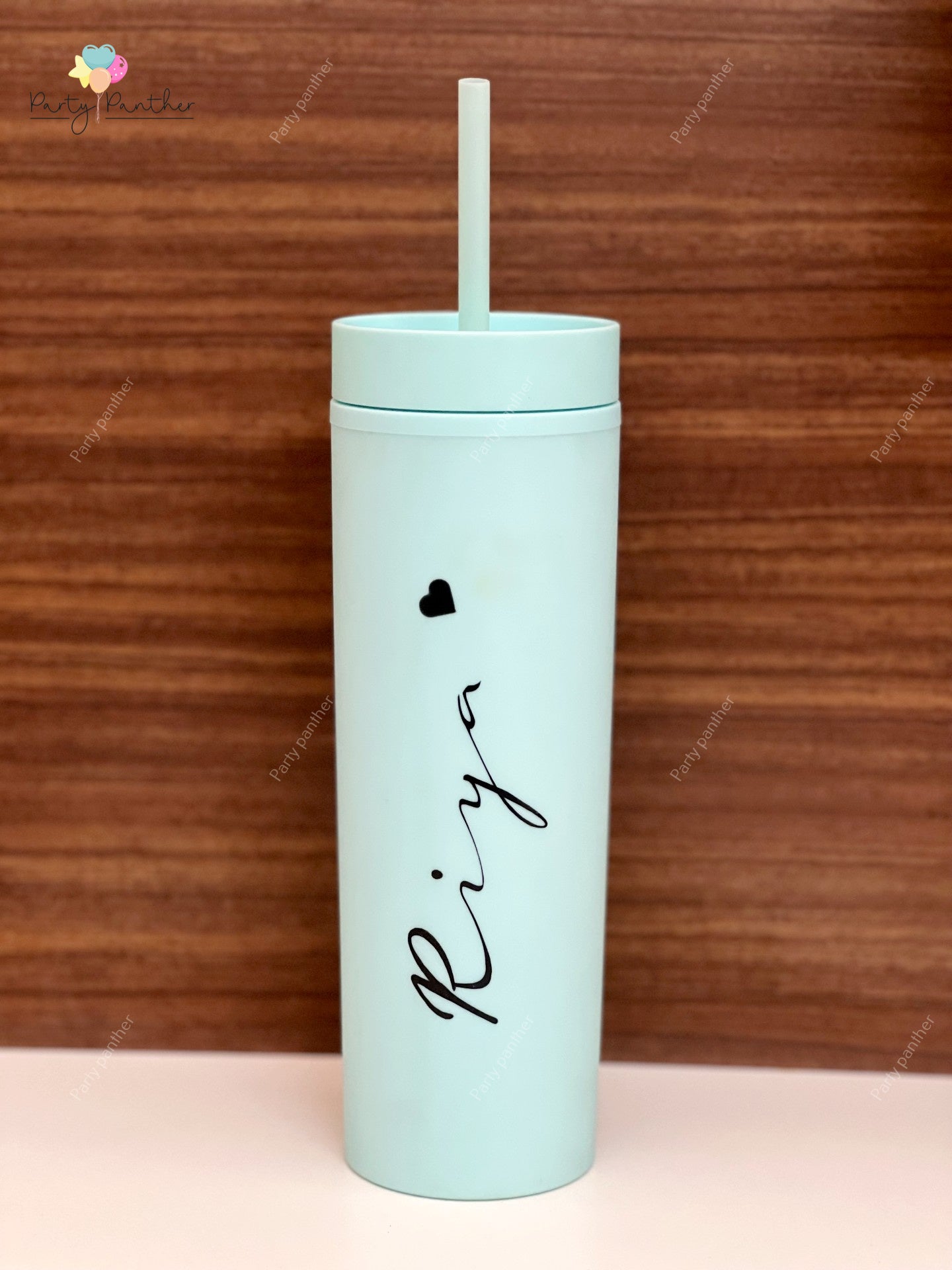 Personalized Tumbler with Same Lid and Straw,500ml - Pastel Skinny Tumblers, Unique return  gift