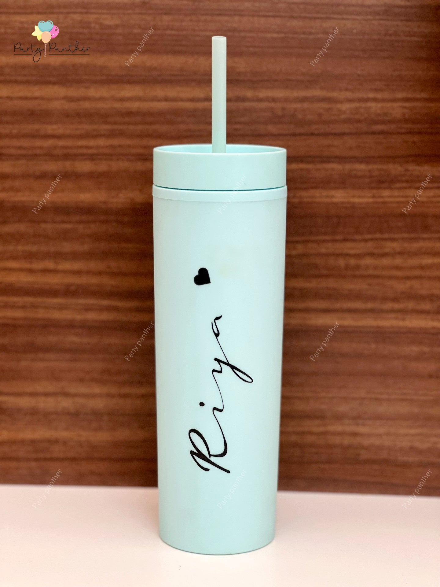 Personalized Tumbler with Same Lid and Straw,500ml - Pastel Skinny Tumblers, Unique return  gift