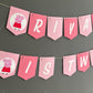 Personalised Peppa pig theme birthday banner - Personalised with any text or Number Custom Banner