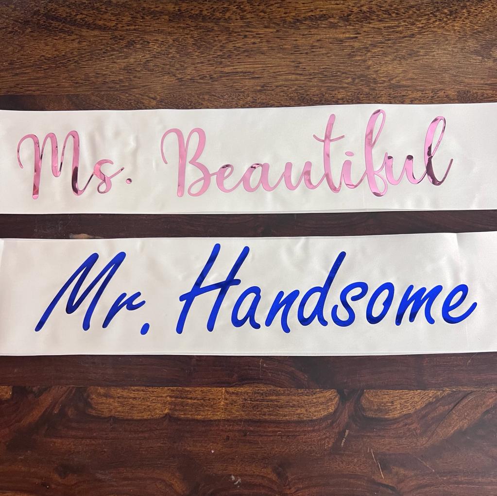 Personalised Sash for Birthday Sash, Bachelorette, Baby shower Sashes -Customise with any text